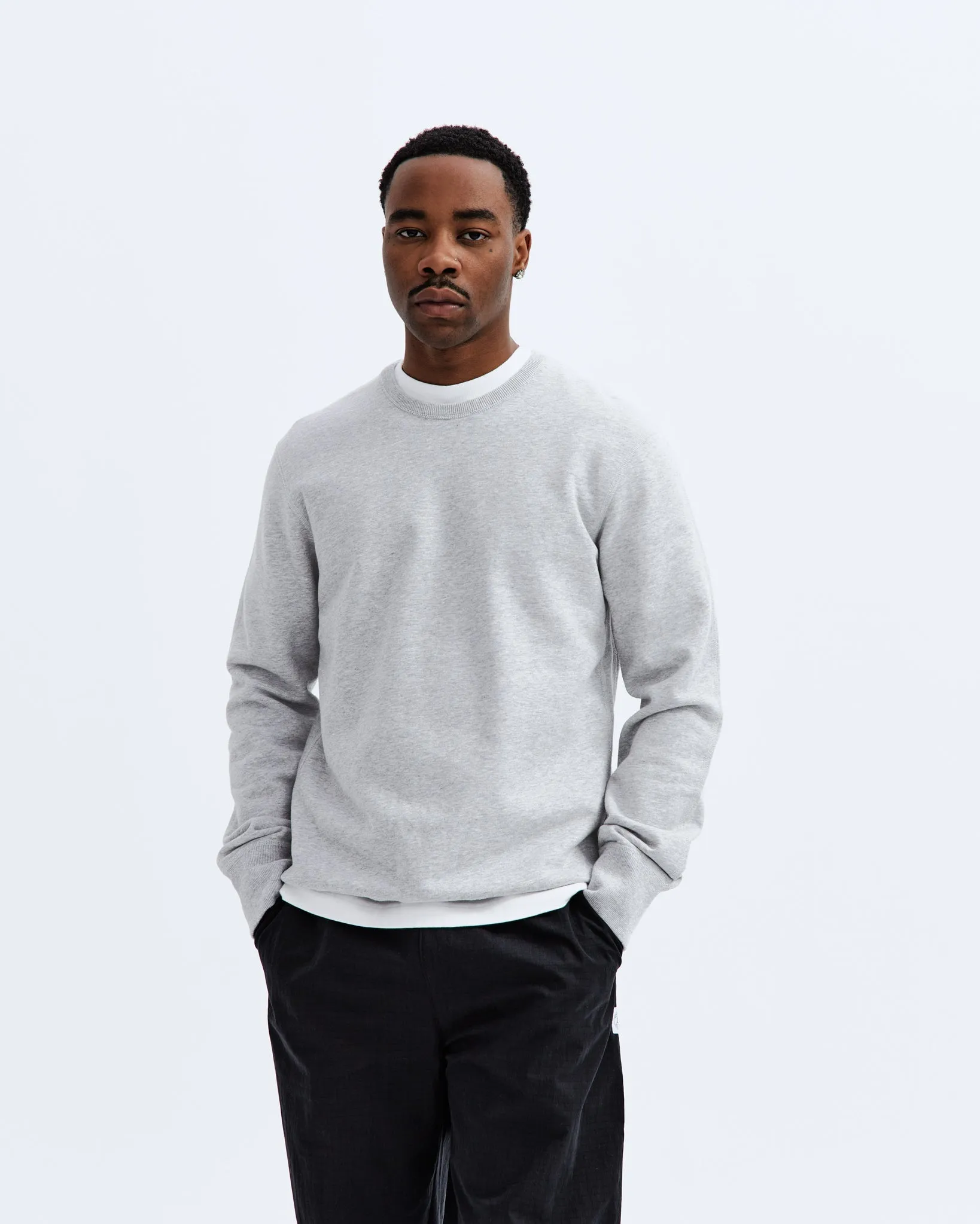 Midweight Terry Slim Crewneck