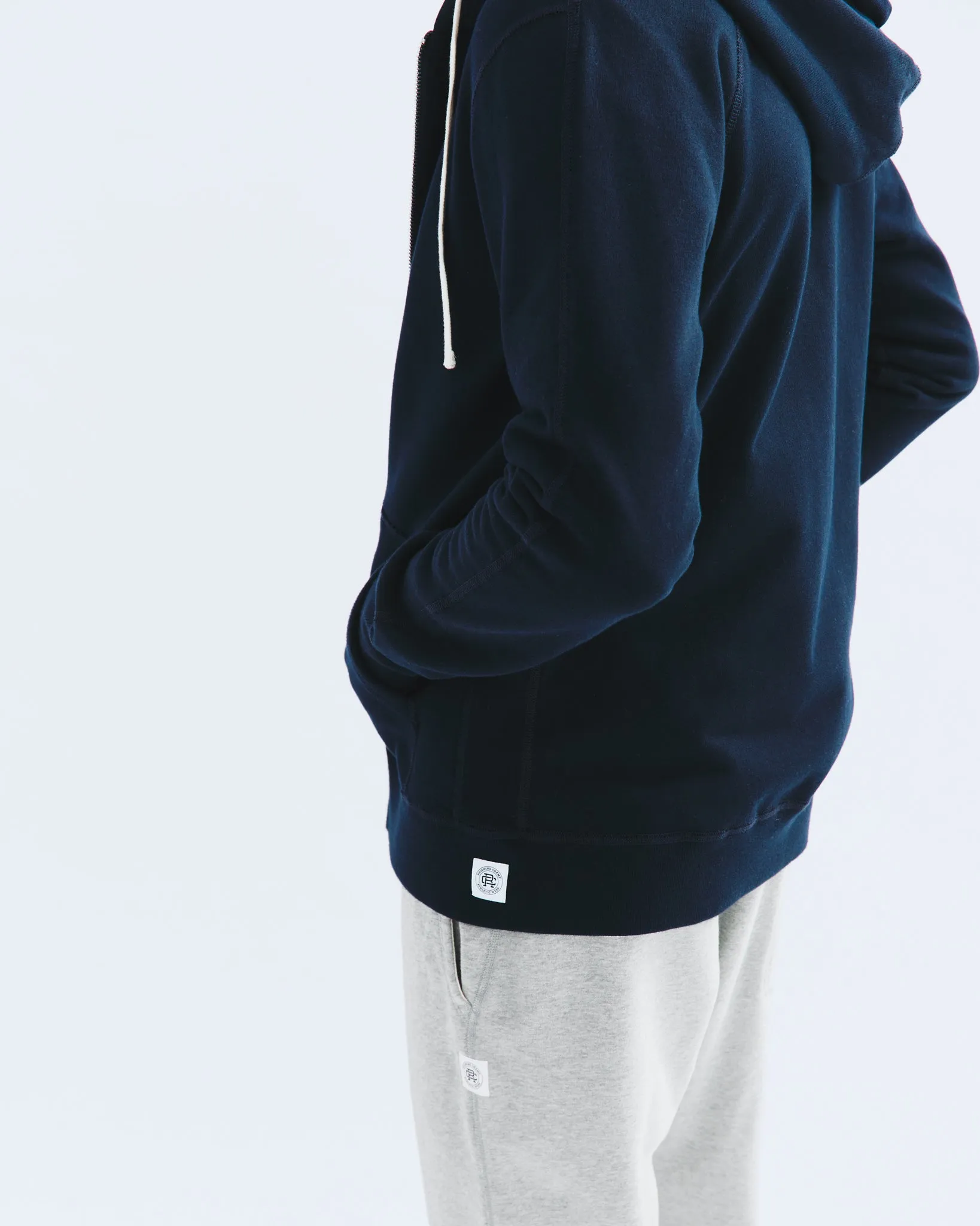 Midweight Terry Slim Zip Hoodie