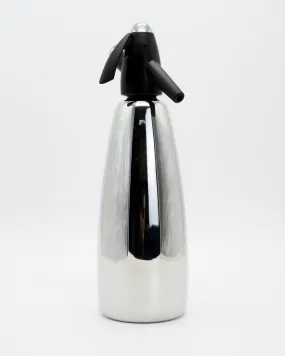 MOSA Classic Soda Siphon Stainless Steel 1 Litre - Black