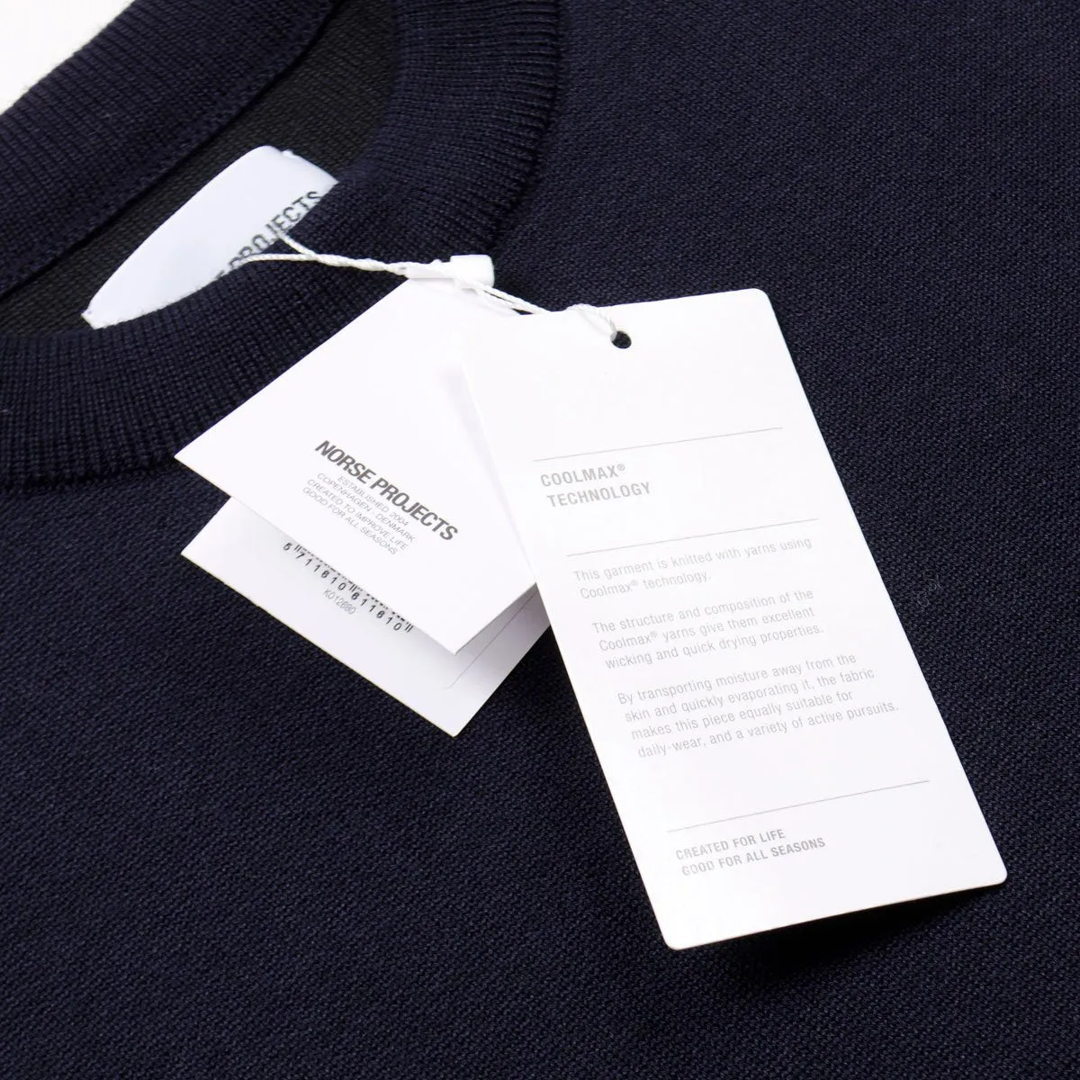 Norse Projects - Verner Double Faced Merino Sweater - Dark Navy