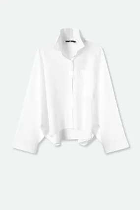 OPHELIA OVERSIZED DOLMAN SHIRT IN COTTON POPLIN