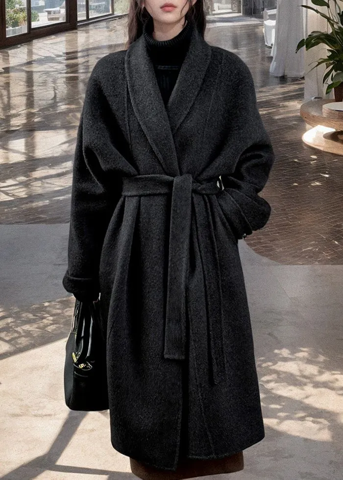 Oversize Wrap Long Wool Coat