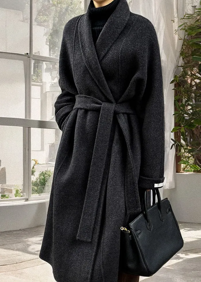 Oversize Wrap Long Wool Coat