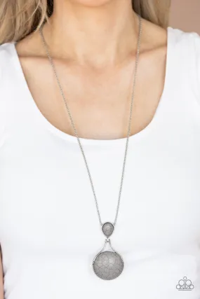 Paparazzi Desert Pools - Silver Necklace