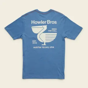 Pelican Postage Pocket Tee | Blue Horizon | Howler Bros