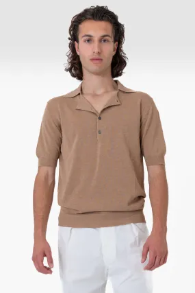 POLO COTONE CAMEL