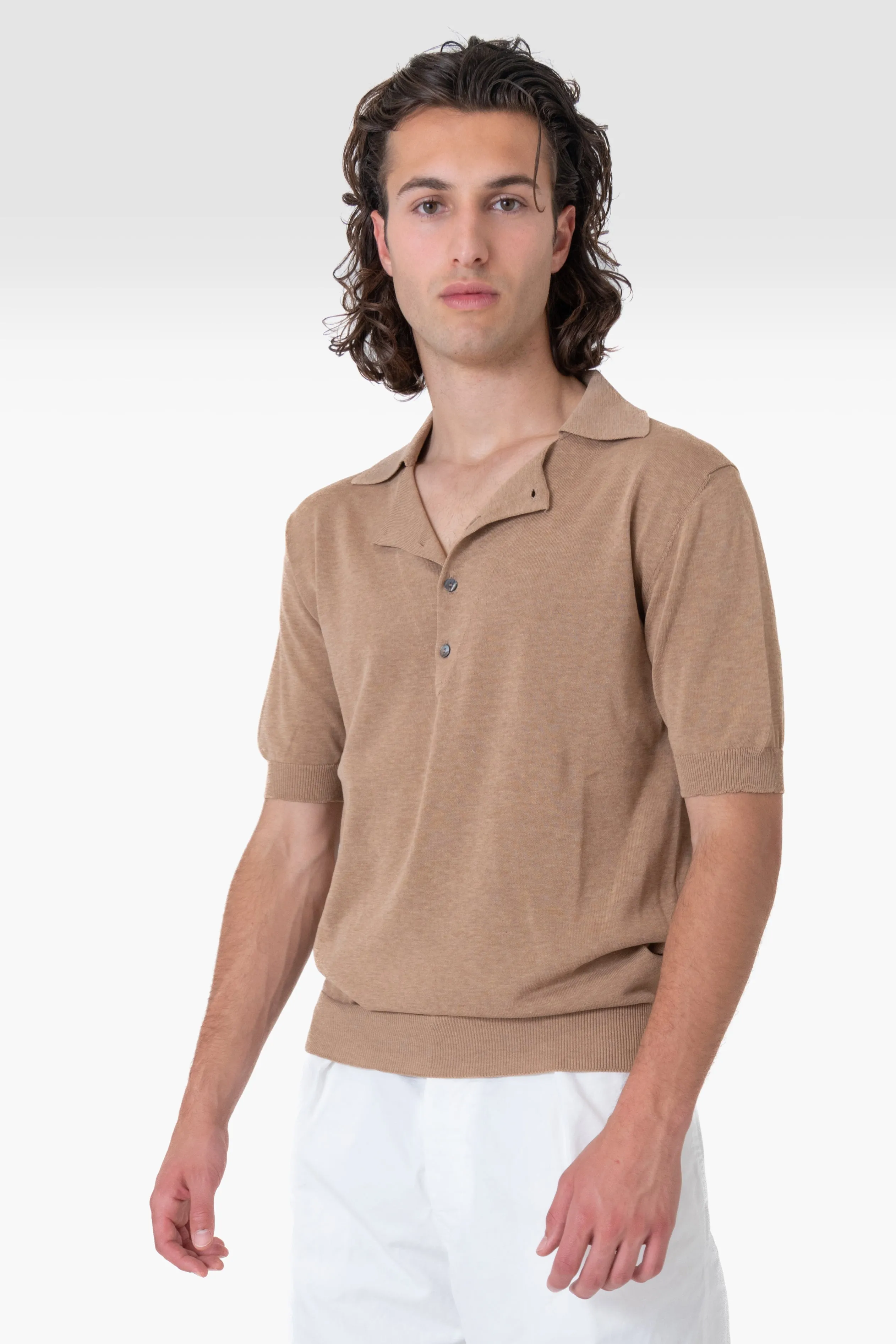 POLO COTONE CAMEL