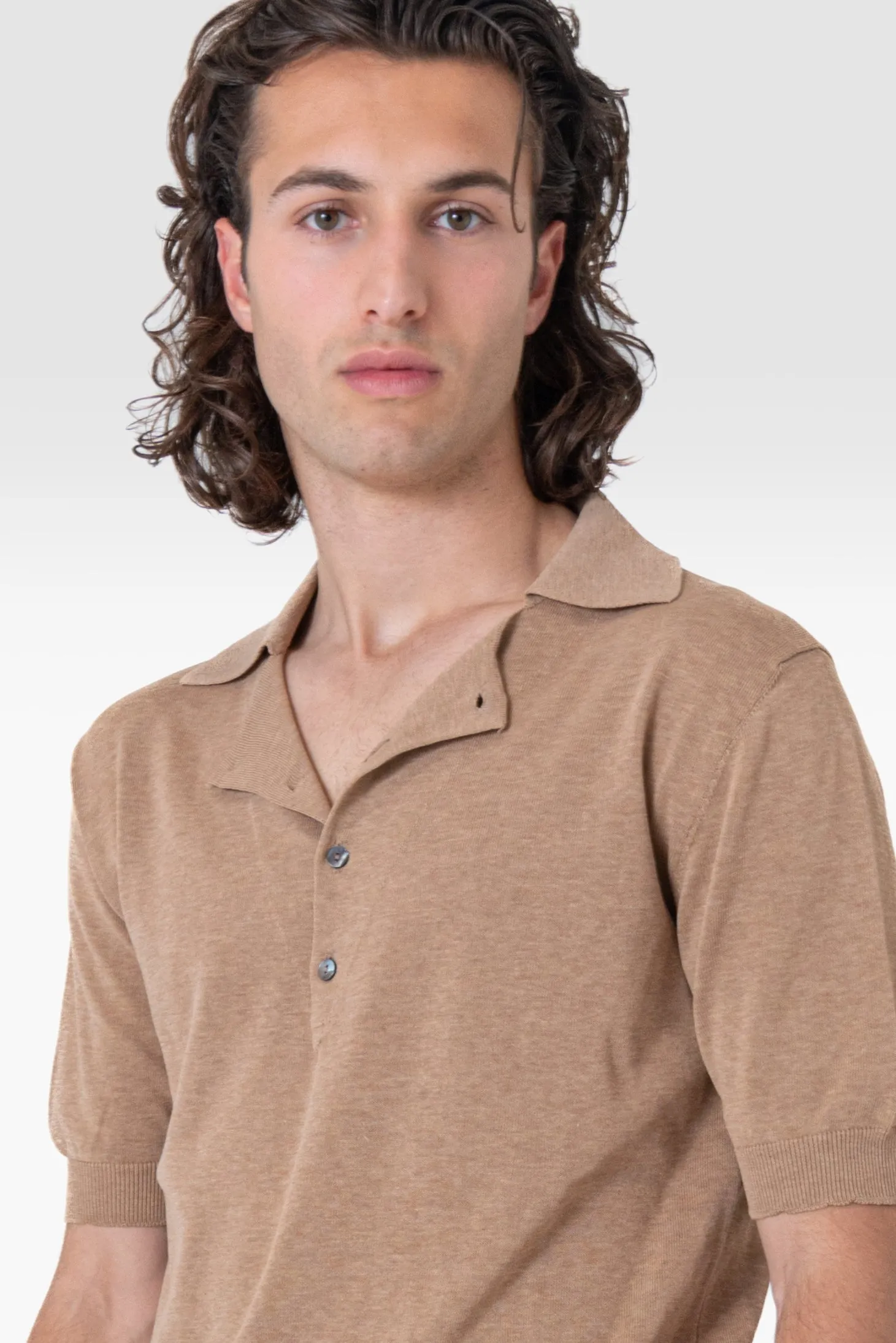 POLO COTONE CAMEL