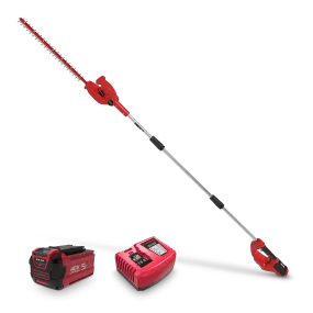 Powerworks 40V pole hedgetrimmer 5ah kit