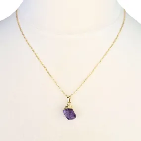 Raw Amethyst Necklace