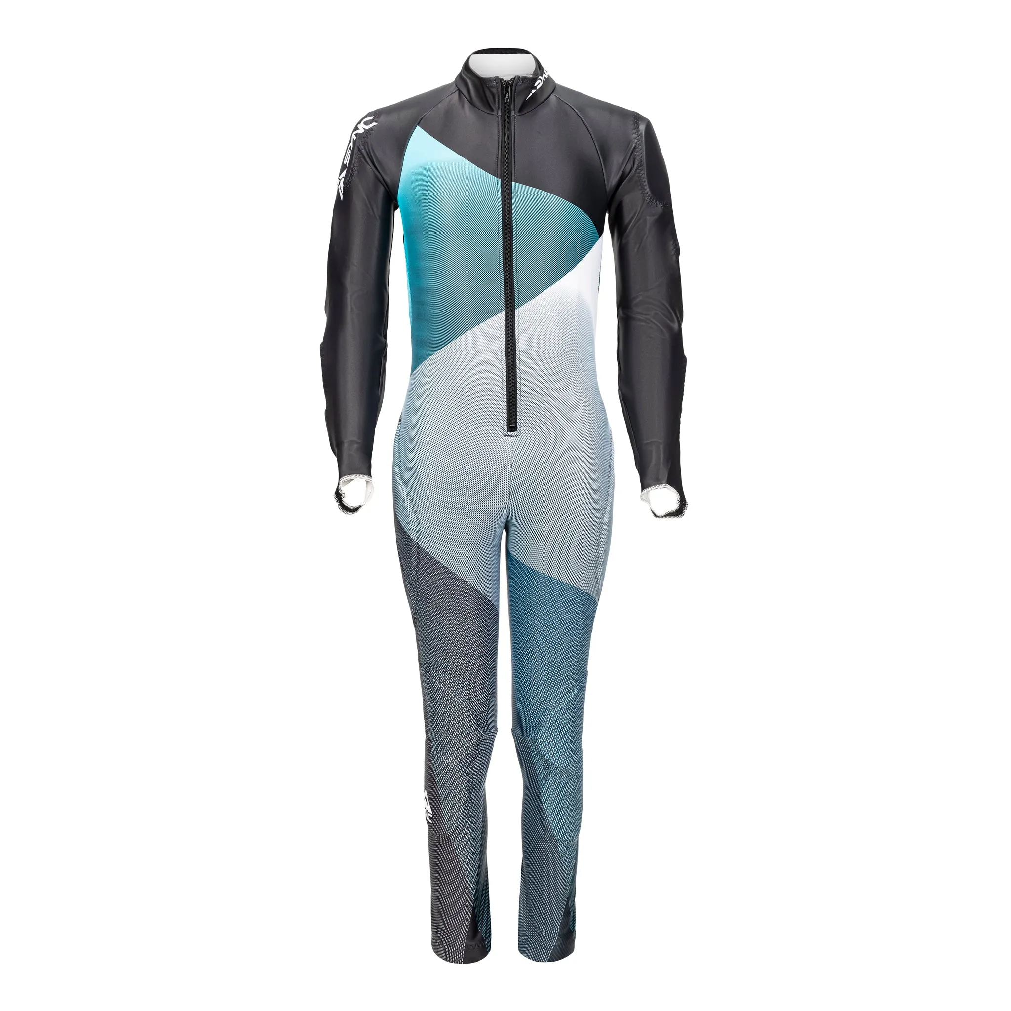 Sammi Kids Race Suit - Aqua/Black