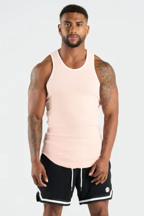 Script Ribbed Relaxed Fit Tank