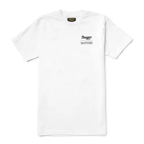 SEAGER X MATUSE SCRAPBOOK TEE - WHITE