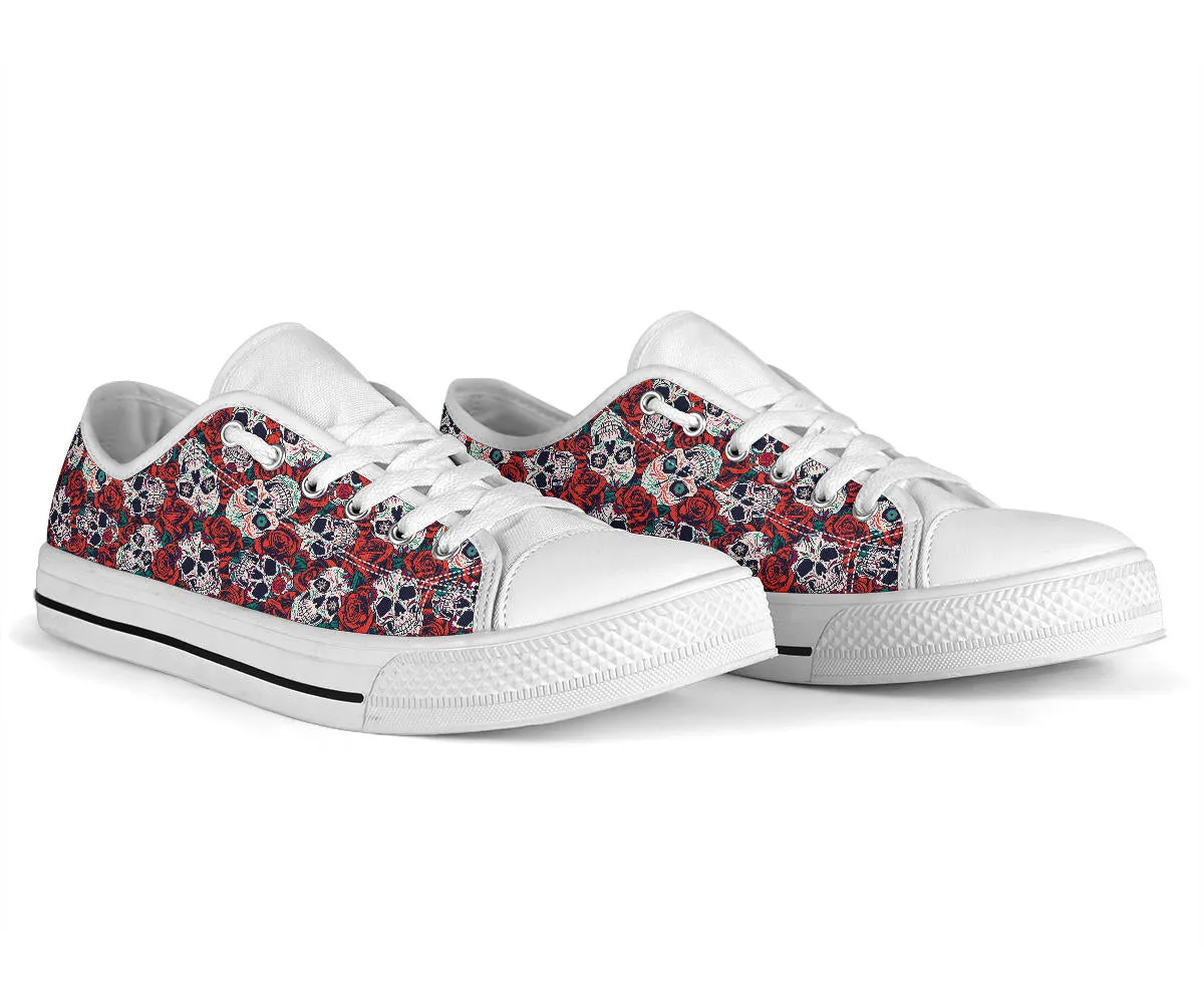 Skulls And Roses - Low Tops