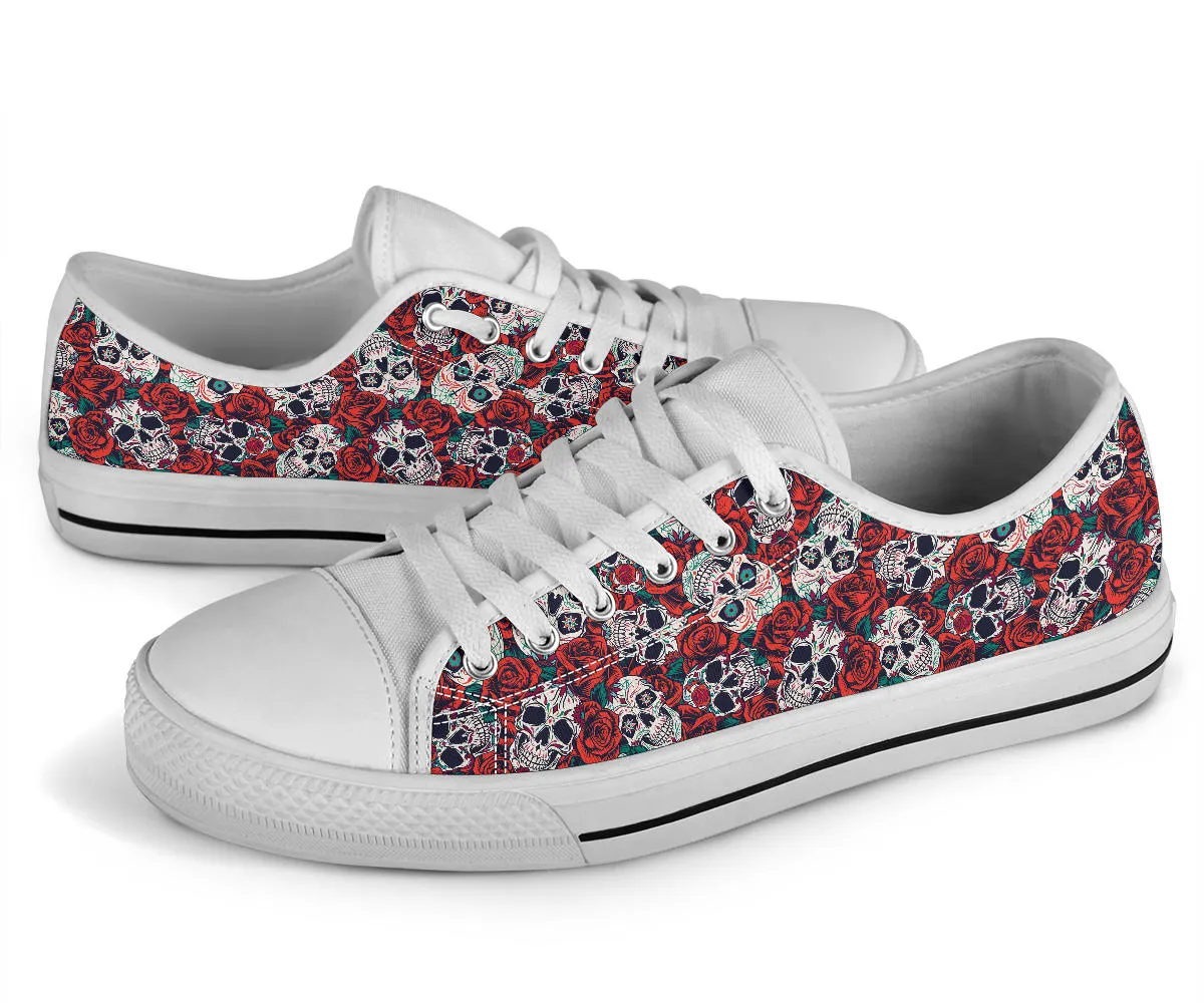 Skulls And Roses - Low Tops