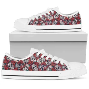 Skulls And Roses - Low Tops