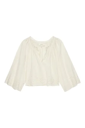 The Great Bellflower Top in Cream