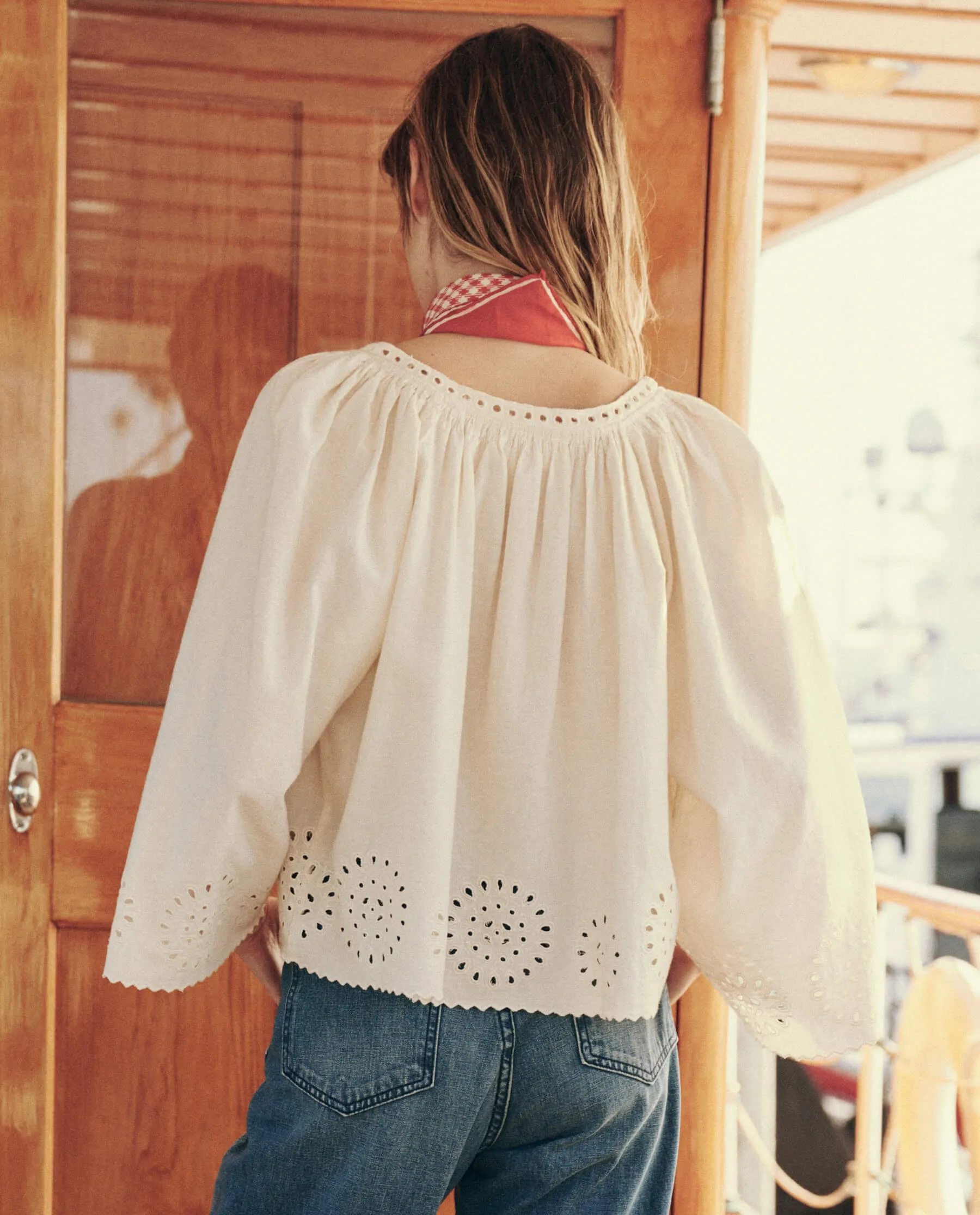 The Great Bellflower Top in Cream