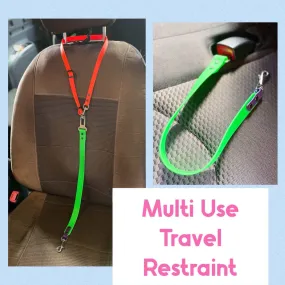 Travel Buddy Dog Car Restraint, the ultimate multi-use adjustable solution!