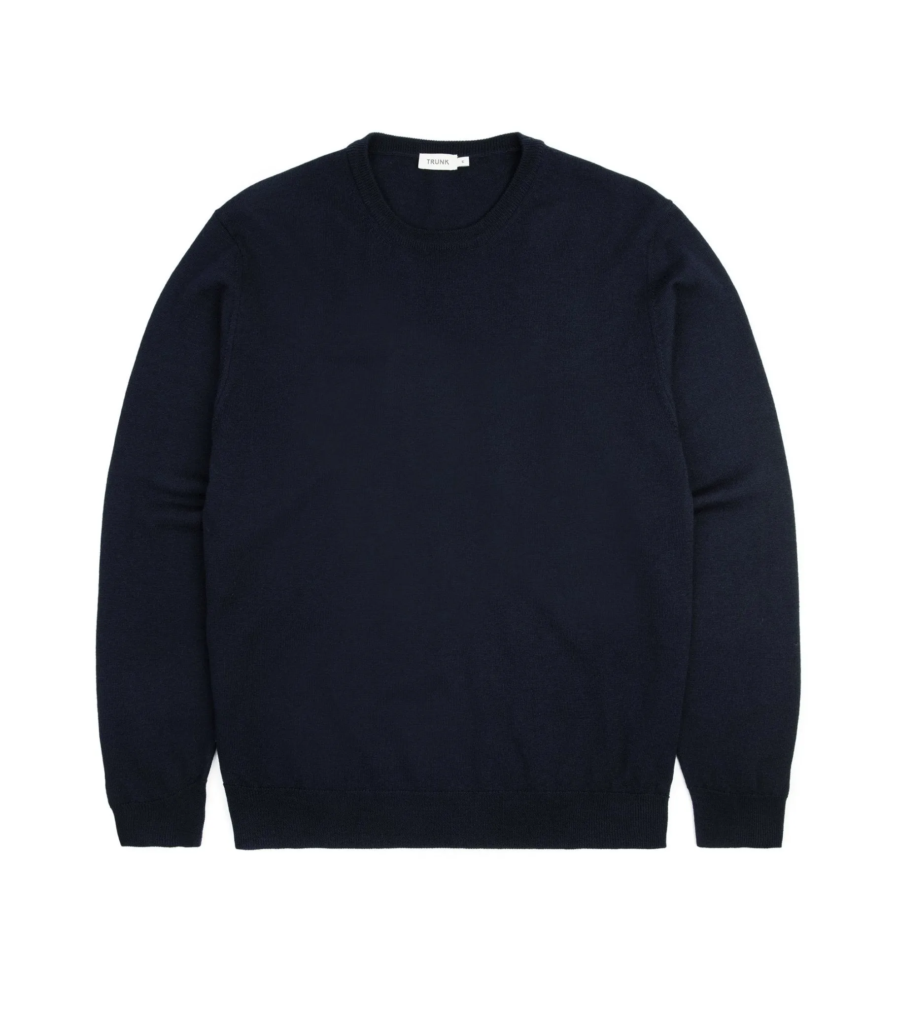 Trunk Harley Merino Crew Neck Sweater: Navy