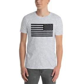 US Flag in Black Short-Sleeve T-Shirt