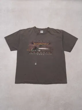 Vintage '02 Rugged Grey Harley Classic Rendezvous Tee (L)