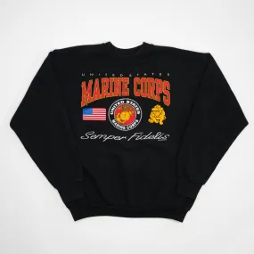 Vintage '91 U.S Marine Corps Semper Fidelis Crewneck (L)