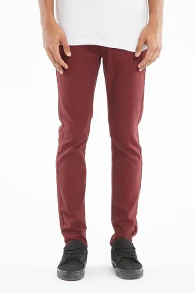 West 49 Guys Skinny Bull Denim Wine Jeans