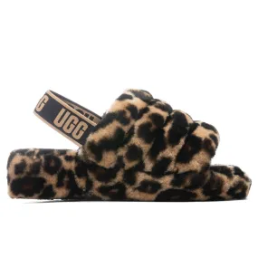 Women's Fluff Yeah Slide Panther Print - Butterscotch