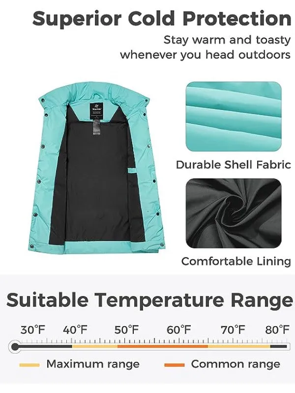 Women's Puffer Vests Thicken Winter Vest Warm Bubble Vest