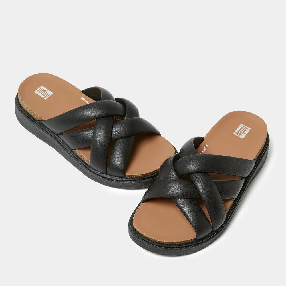 รองเท้าแตะ ผู้หญิง รุ่น GEN-FF PADDED-STRAP LEATHER SLIDES