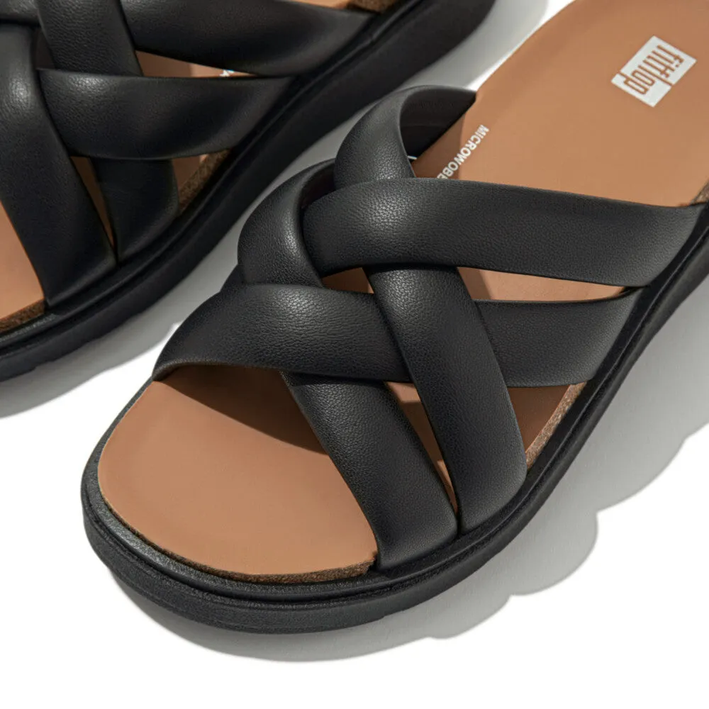 รองเท้าแตะ ผู้หญิง รุ่น GEN-FF PADDED-STRAP LEATHER SLIDES