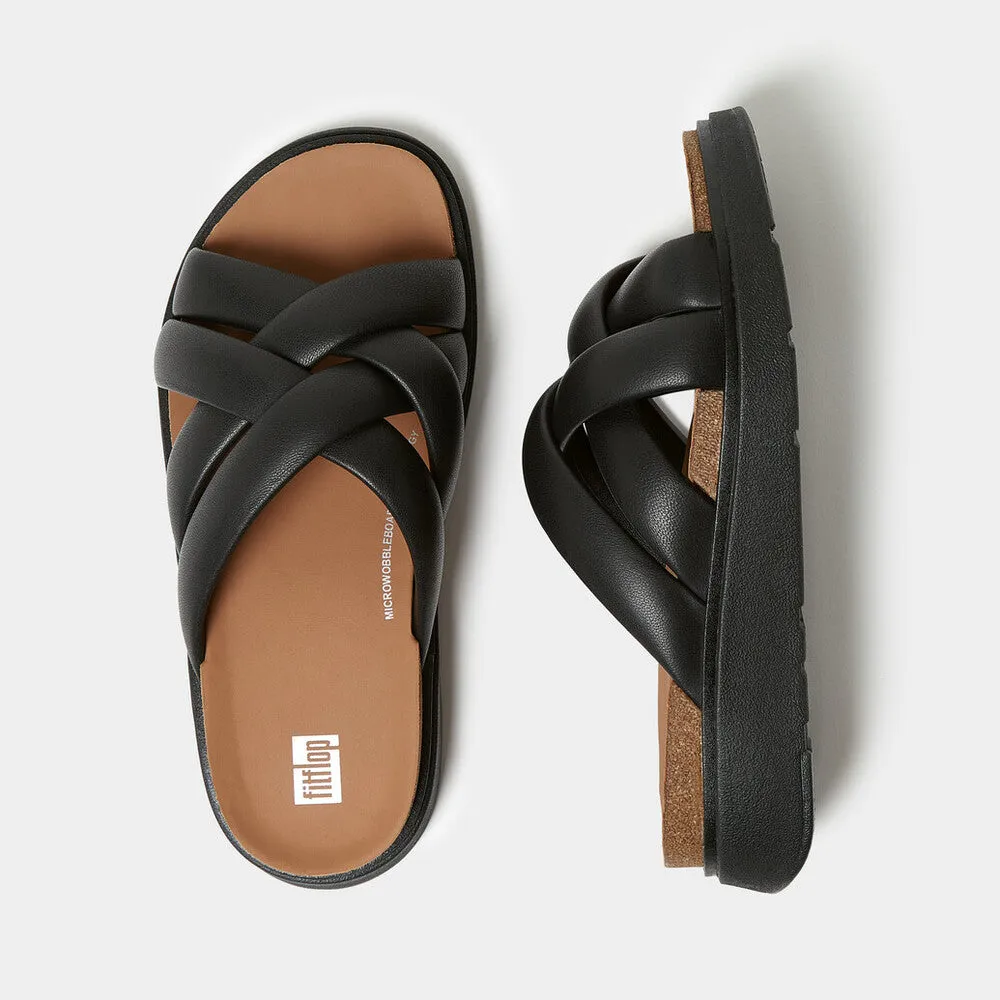 รองเท้าแตะ ผู้หญิง รุ่น GEN-FF PADDED-STRAP LEATHER SLIDES